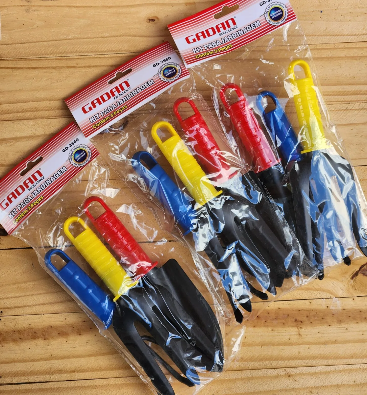 Kit jardinagem com 3 peças 