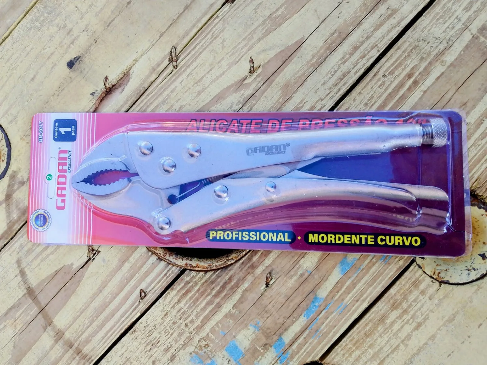 Alicate de pressão 10" - profissional e mordente curvo 